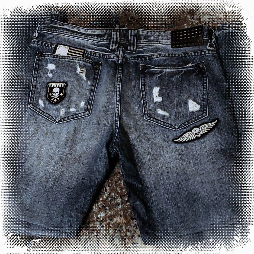 Affliction 36x32 Denim Ace Slim Straight